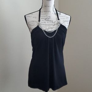 White House Black Market necklace halter top. XS